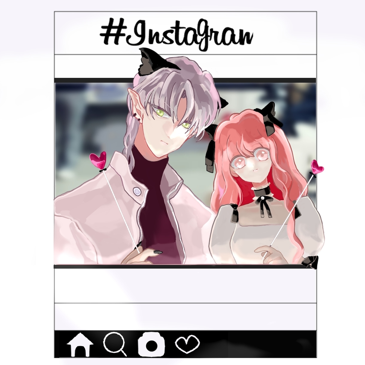SNSアイコン　イラスト描きます チェキ風イラストオーダー　夢絵依頼OK イメージ2