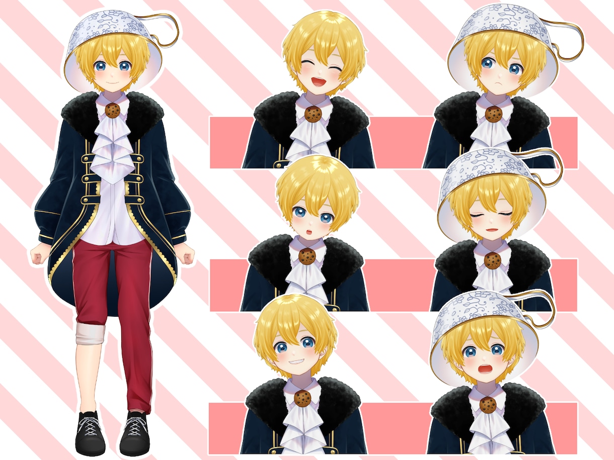 Vtuber用Live2Dモデル作成します デザインの有無、可動域等、柔軟にご対応します! イメージ2