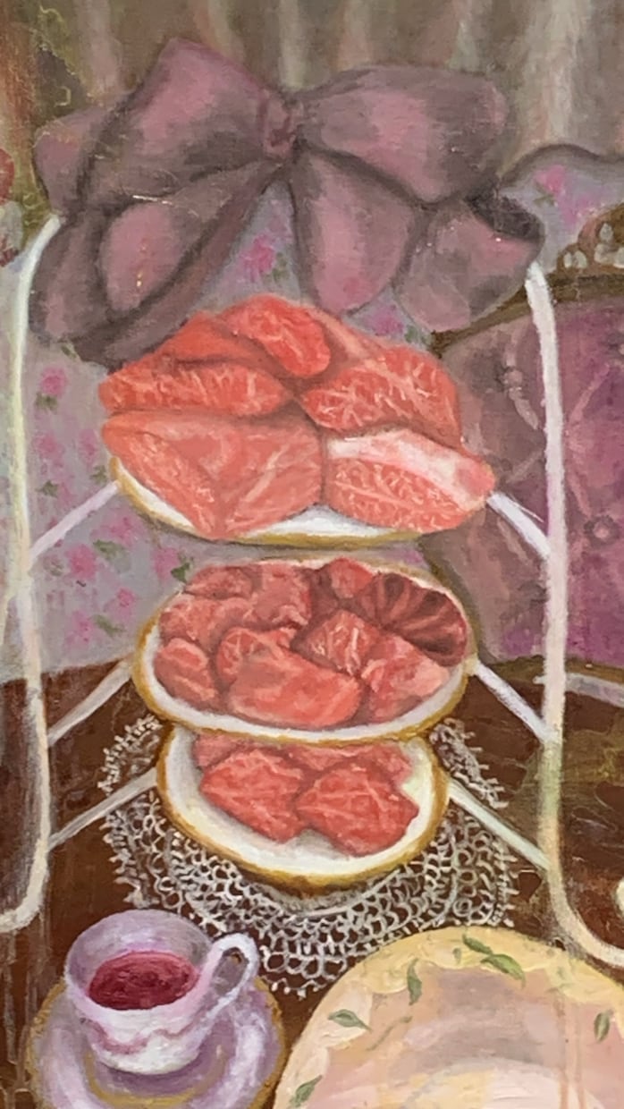 個性・高級感のあるお肉のイラストを描きます 焼肉店・肉料理店の空間を彩る、油絵ならではの質感と高級感を イメージ2
