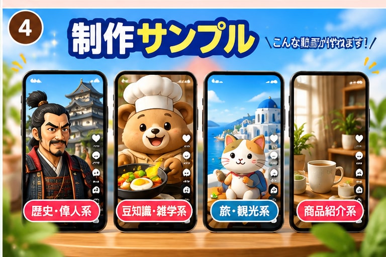 AIショート動画を丸ごと制作します 台本から編集までまとめて投稿用動画に仕上げます イメージ4