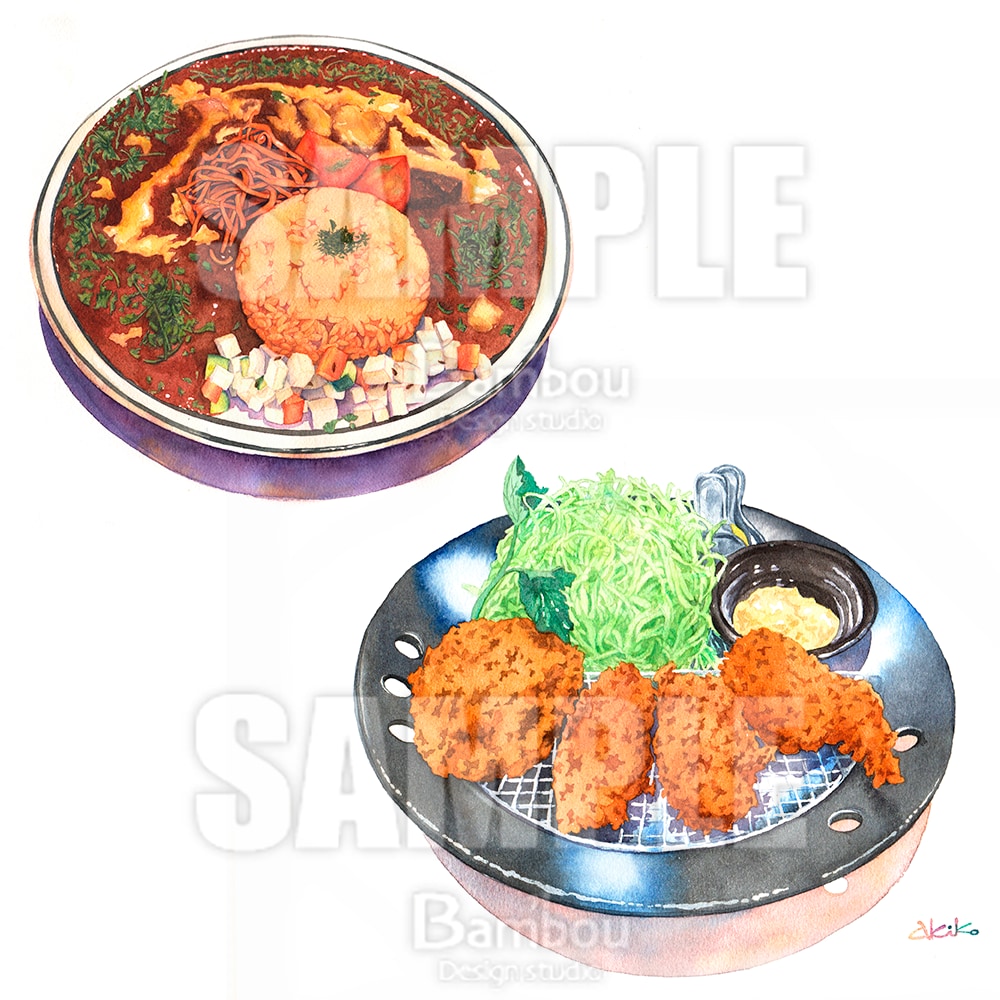 商用利用OK！ 水彩で【料理】のイラスト描きます 写真とは一味違う手描きイラストの温かみが食欲をそそります イメージ4