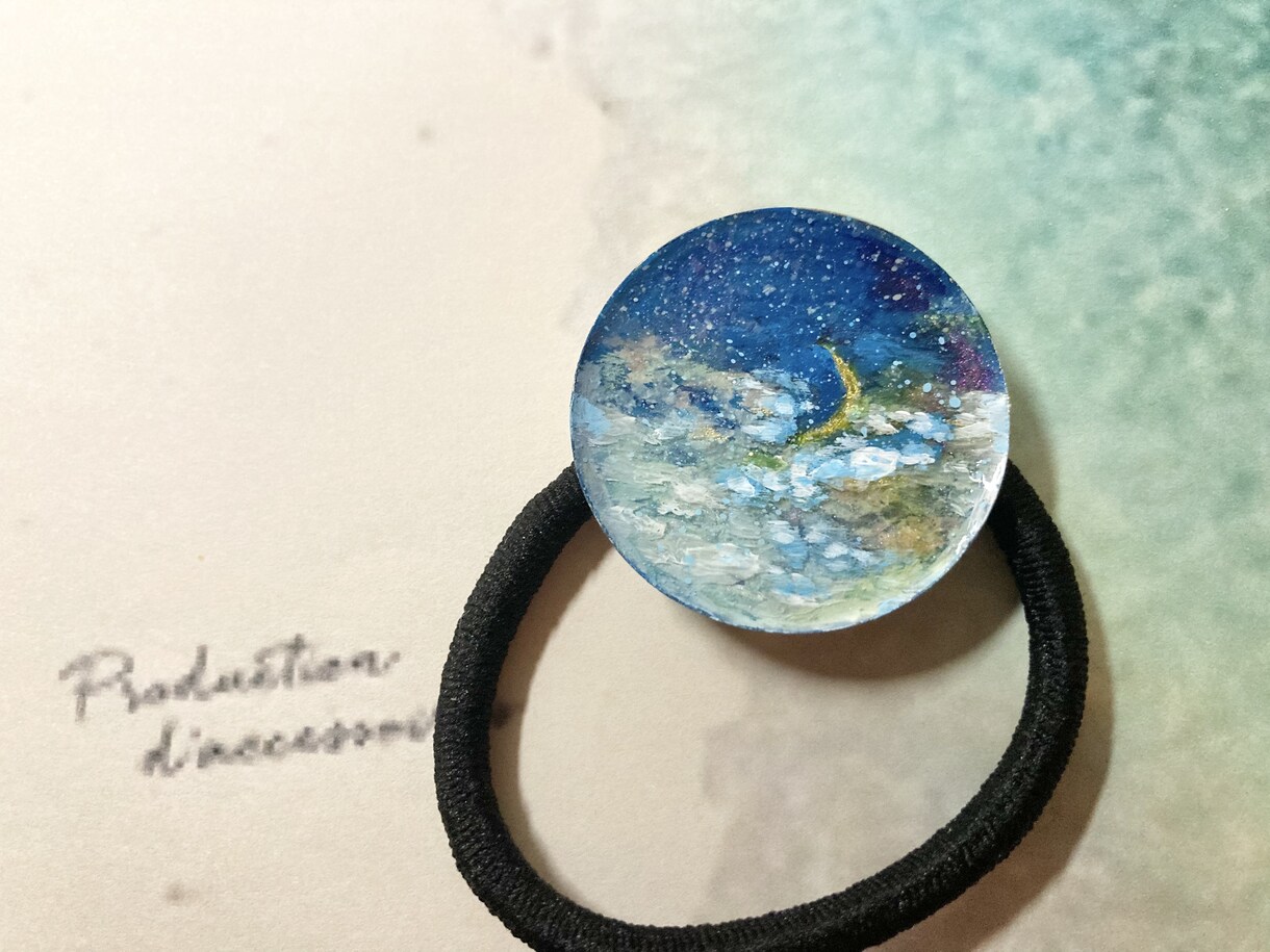 レジンでご希望の世界観を表現します レジン　帯留め　　アクセサリー　着物雑貨　ペットロス イメージ8