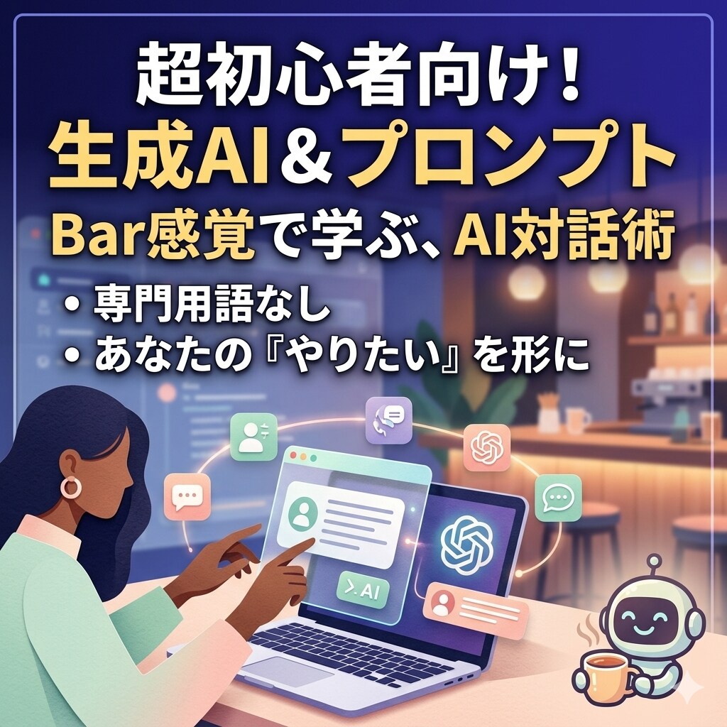 初心者〜上級者向け* 誰よりもわかりやすく教えます 難解な専門用語なし！あなたの「やりたい」をAIで叶える対話術 イメージ1
