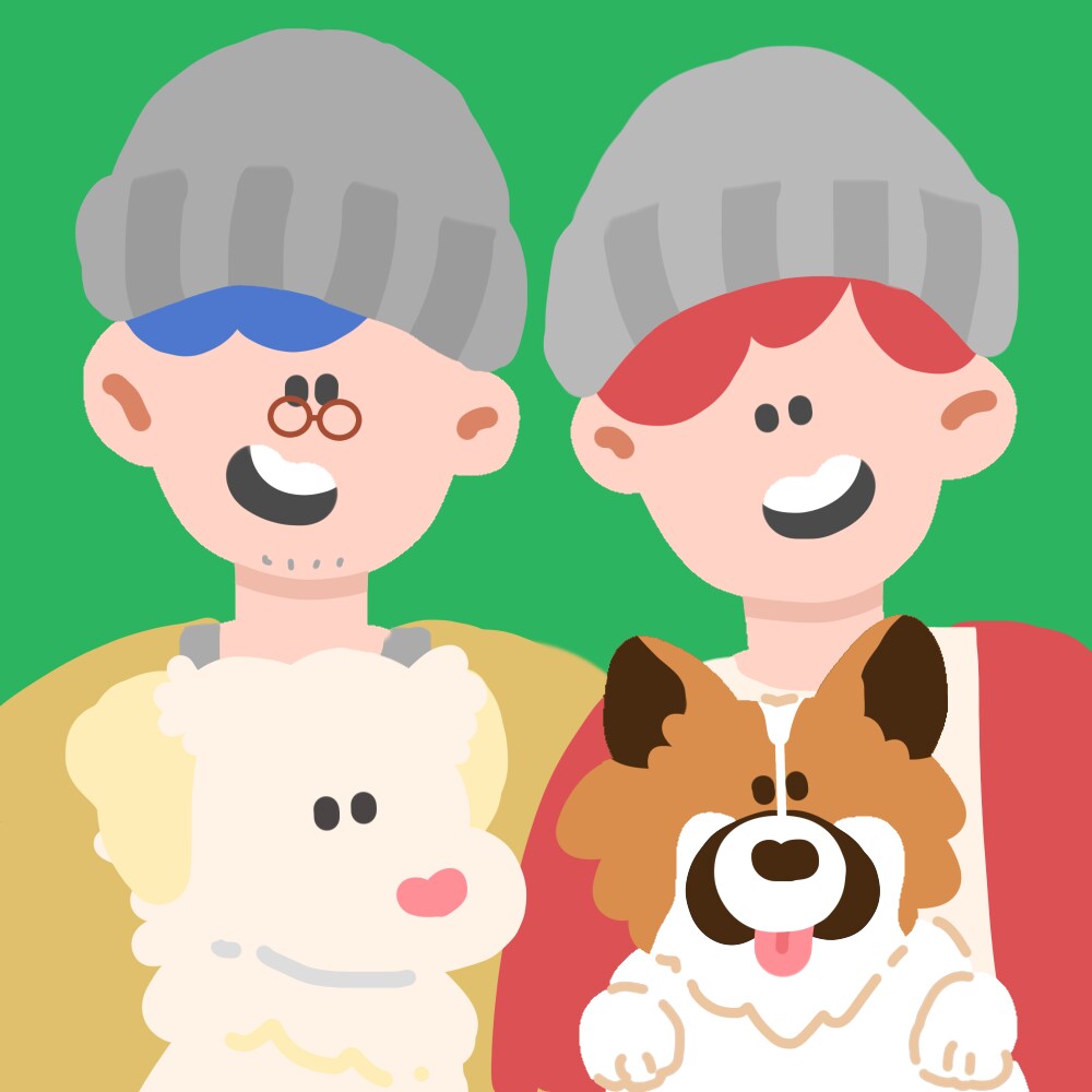 ポップな家族の似顔絵描きます 【年賀状などに！】家族4人まで追加料金なし（ペット含む） イメージ1