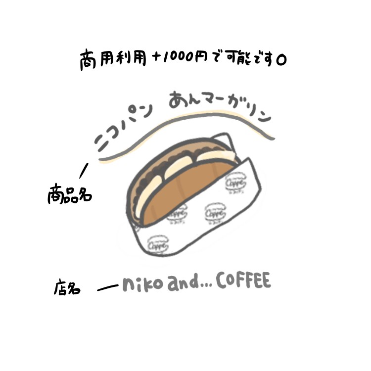 食べ物や人物の癒されるゆるいイラストを描きます 食べることが好きな方のアイコンや食品商品イラストが必要な方へ イメージ5