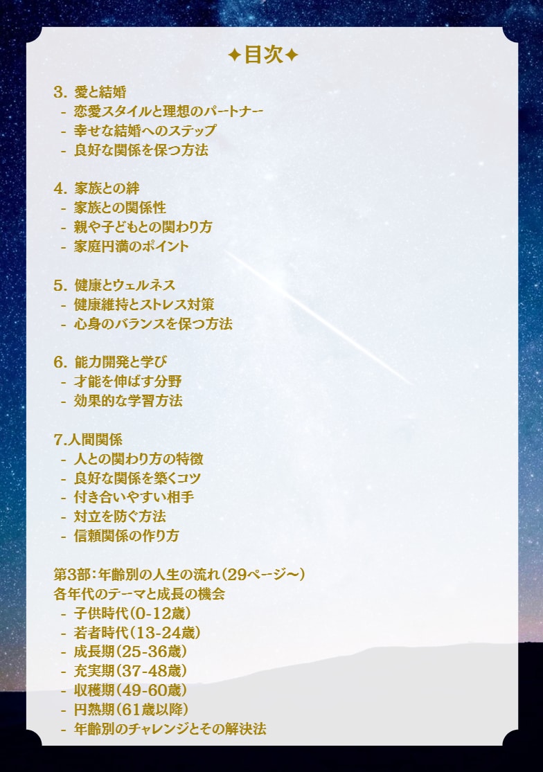 1.8万字超◎完全オーダーメイド鑑定書を作成します ホロスコープで紡ぐあなただけの人生の地図☆一生ものの星読み イメージ9