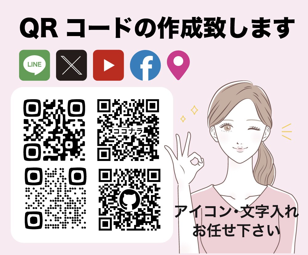 HP・SNS、QRコード作成致します 安心・丁寧・即急対応、心がけまています。 イメージ1