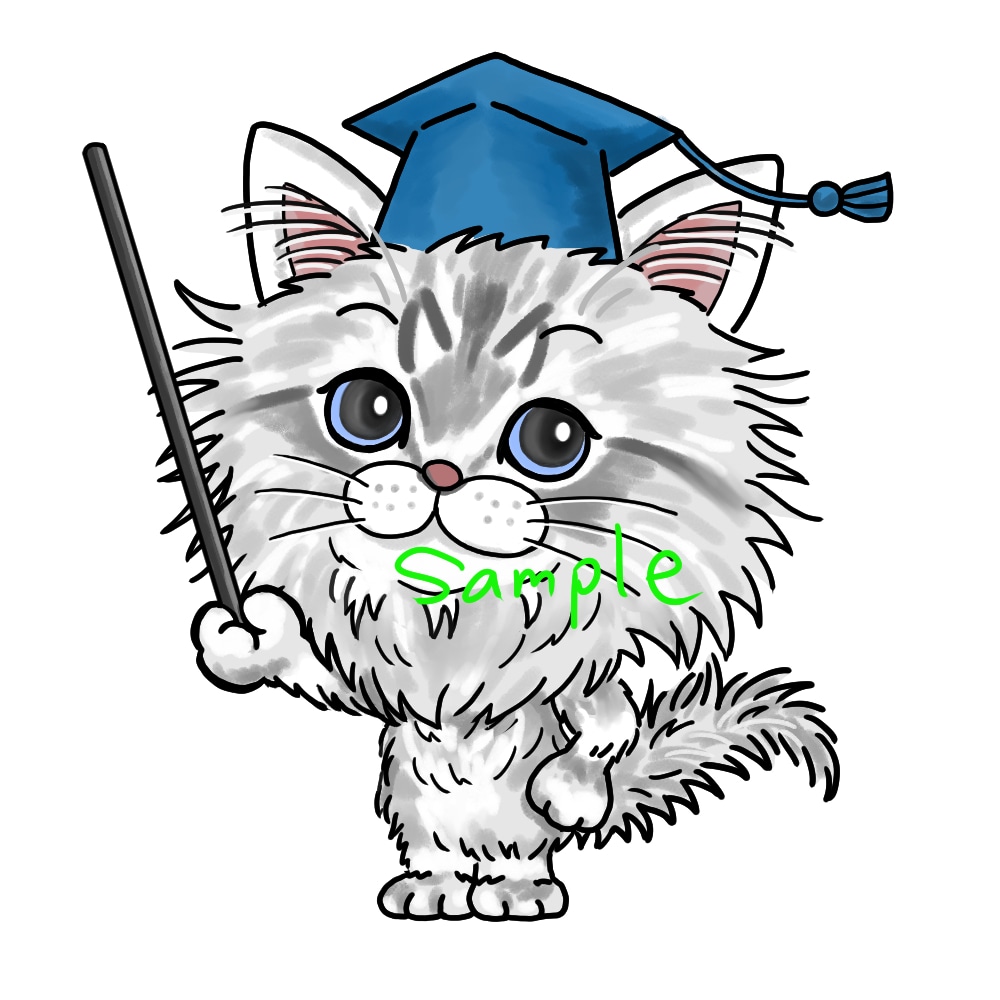 ネコちゃんの似顔絵風デフォルメイラスト描きます SNSアイコンやプレゼント、思い出に★ イメージ4