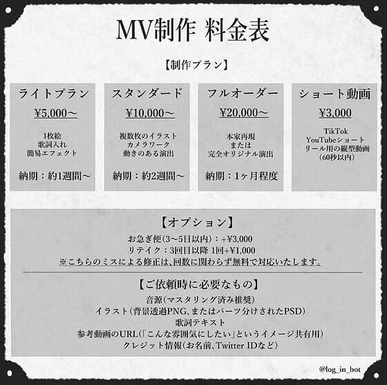歌ってみたのMV作成します オリジナルのMVつくりませんか イメージ1