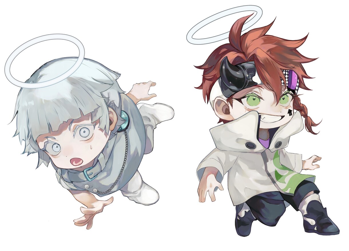 デフォルメイラストの可愛らしいアイコンを描きます ちょっとダークなものからポップでかわいいものまで！ イメージ3