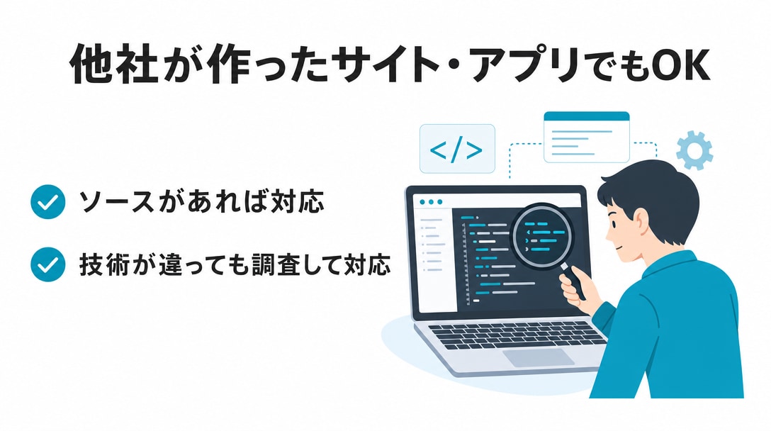 Webサイト・アプリの改修・機能追加します 不具合修正・引き継ぎもOK。まず無料見積り イメージ5