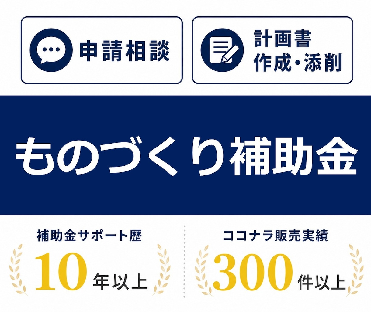 ものづくり補助金の申請をサポートします 2026年1月23日発表分、3社支援して3社採択されました。 イメージ1