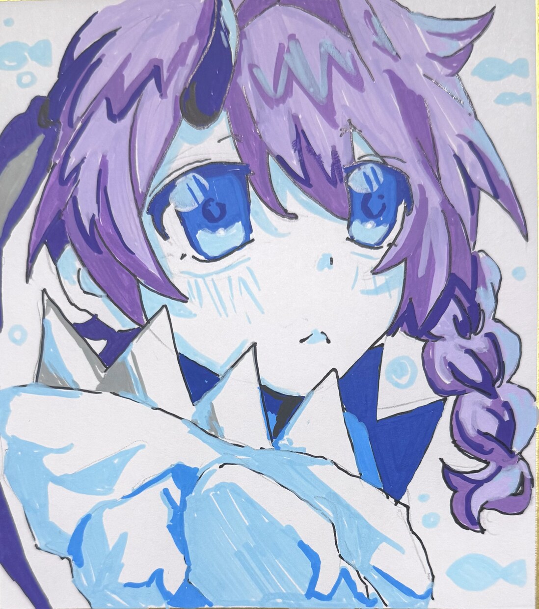 あなただけの色紙イラストをお描きします 色紙にあなたの魅力を詰め込みます♡ イメージ6