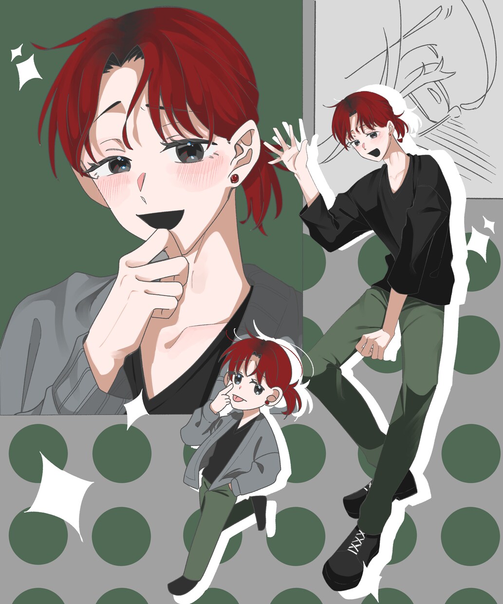 一枚絵お描きします キャラクター達が生きてるようなイラストをお描きします！ イメージ5