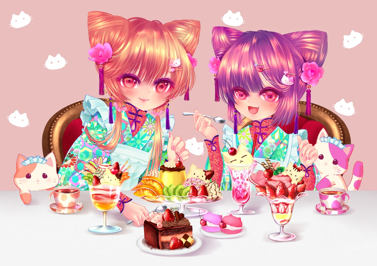 キャラ単体から背景込みまで、ご要望にお答えします キャラクター立ち絵、背景込みの一枚絵など、ぜひご相談下さい イメージ1