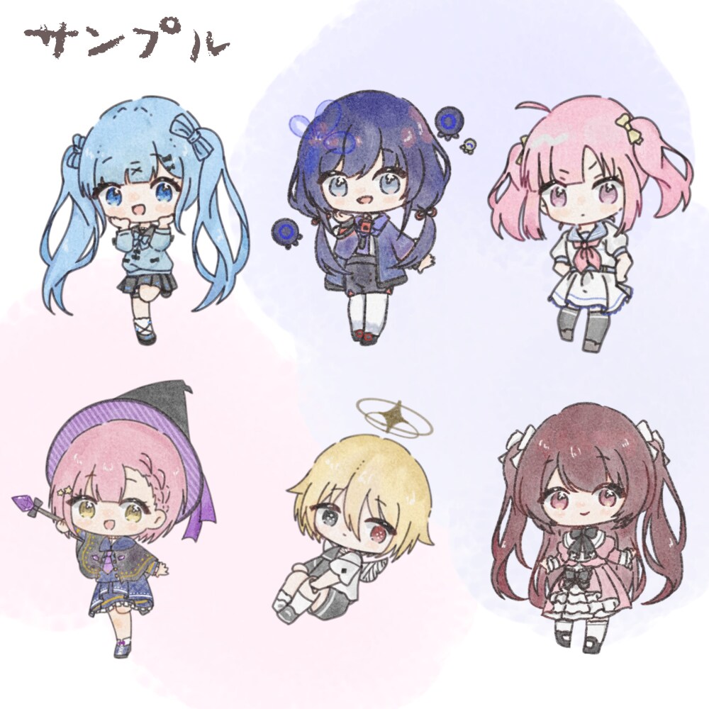 ふわっとかわいいミニキャラ描きます 商品利用込み！グッズ制作や活動のおともに イメージ4