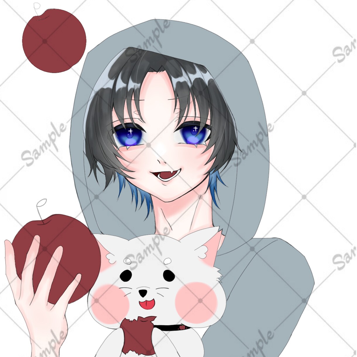 夢絵 アイコンイラスト 作成致します 少し独特な絵柄で貴方のイラストを描かせてください！ イメージ1