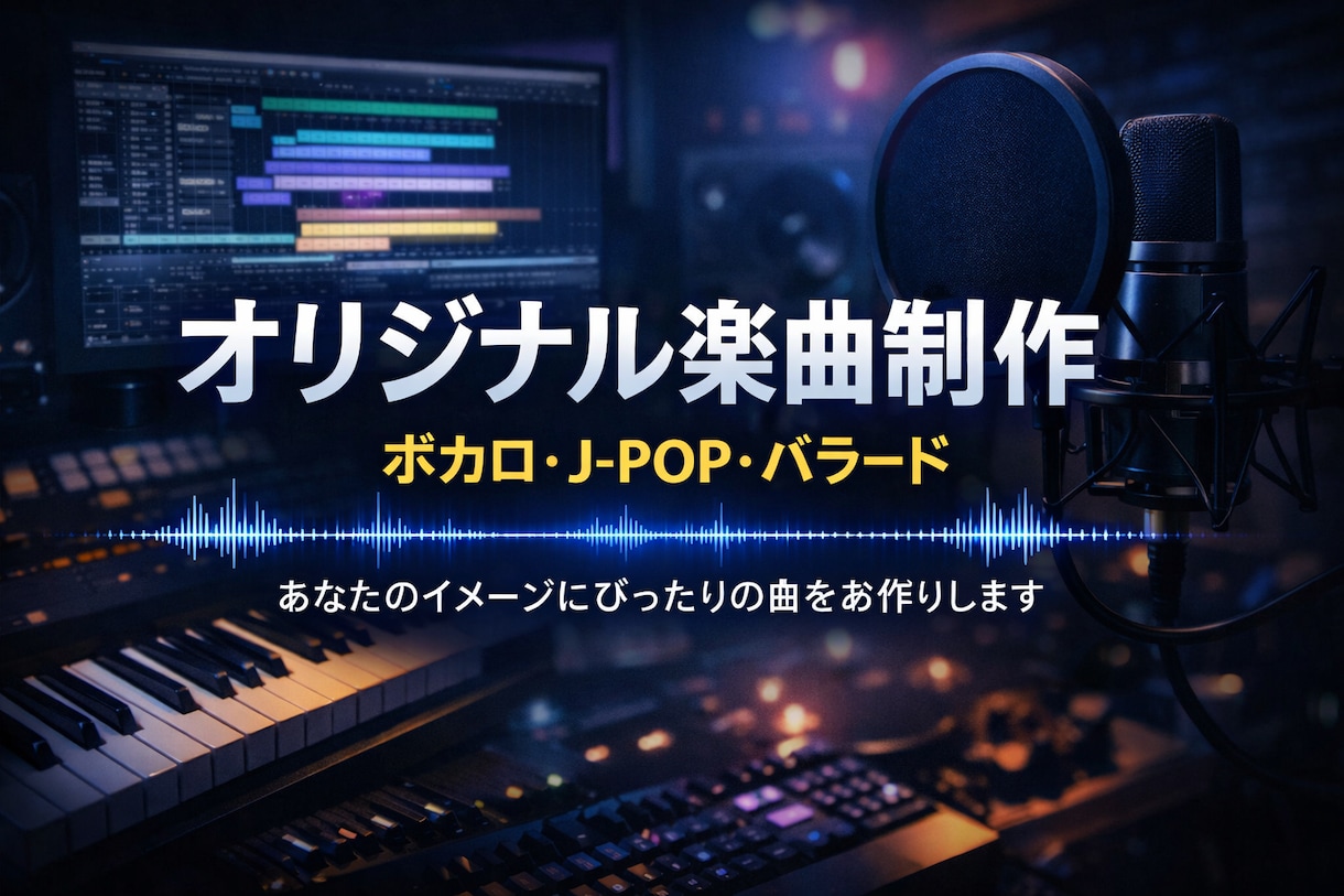 イメージに合わせてオリジナル楽曲を制作します イメージを形にする、あなただけの一曲 イメージ1