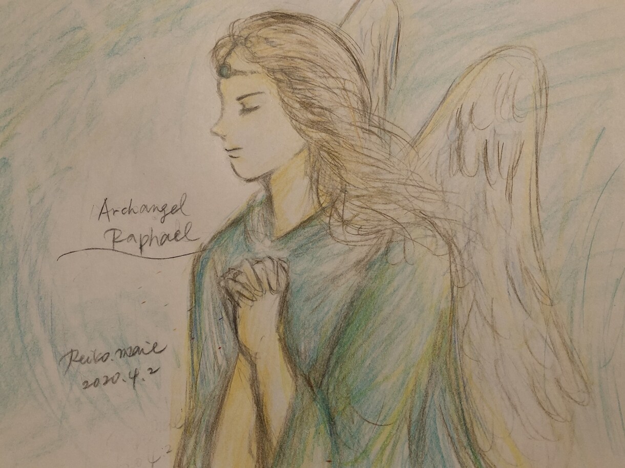 あなたのお守り天使を描きます あなたの為のメッセージを添えて、癒しの天使画を描きます。 イメージ4