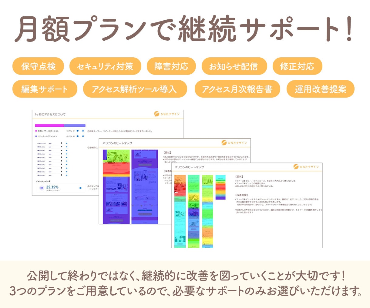 1ヶ月無料で解析レポート★ホームページ制作します デザイン塾講師兼務／実績200件以上！／総合評価4.9以上 イメージ7