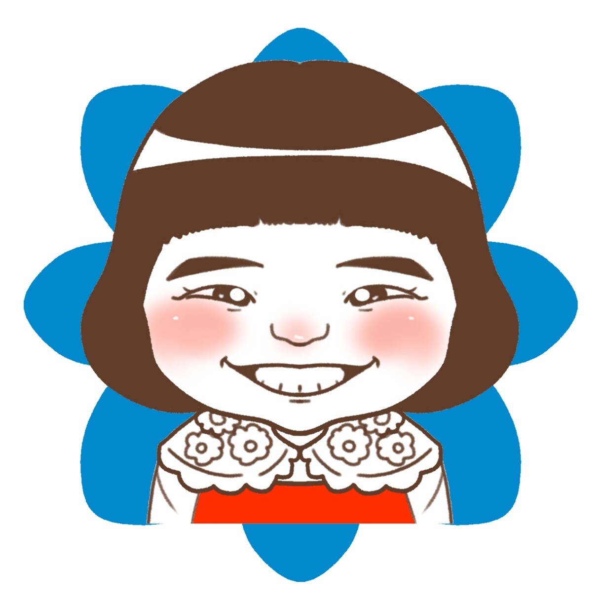 シンプルカラーの似顔絵描きます シンプルかわいい!アイコンにぴったり！ イメージ8