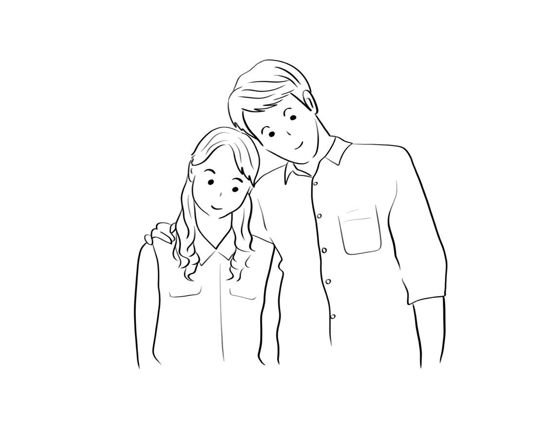 お写真を元に雰囲気似の似顔絵をお描きします アイコンやグッズなどいろいろ。おしゃれな似顔絵をお描きします イメージ6