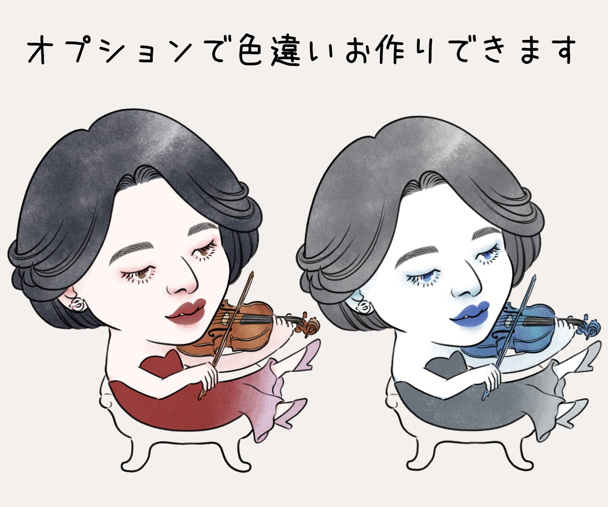 リアル調からマンガ調まで、似顔絵をお描きします 堅過ぎず柔らか過ぎないフルカラーイラスト イメージ5