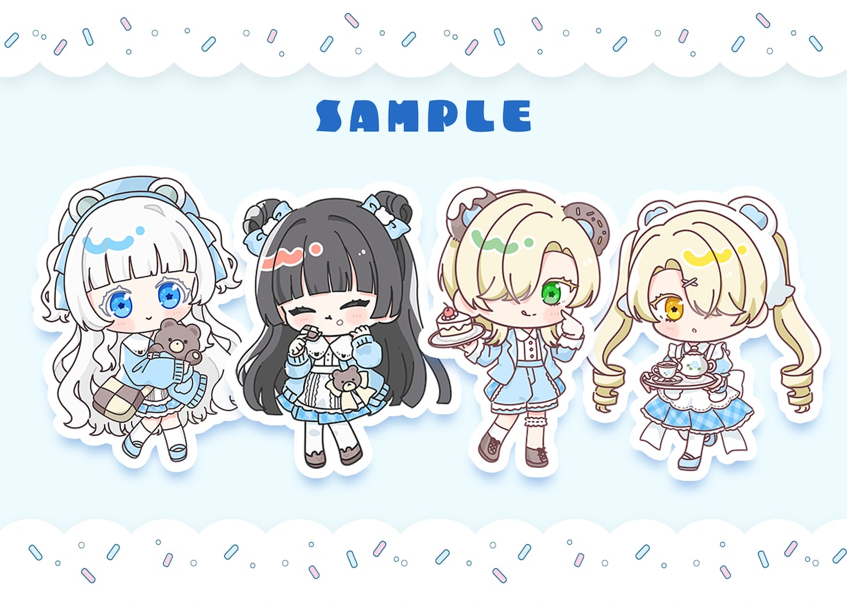 ゆるふわでかわいいミニキャライラストを描きます とびきりかわいいミニキャラを制作します イメージ3