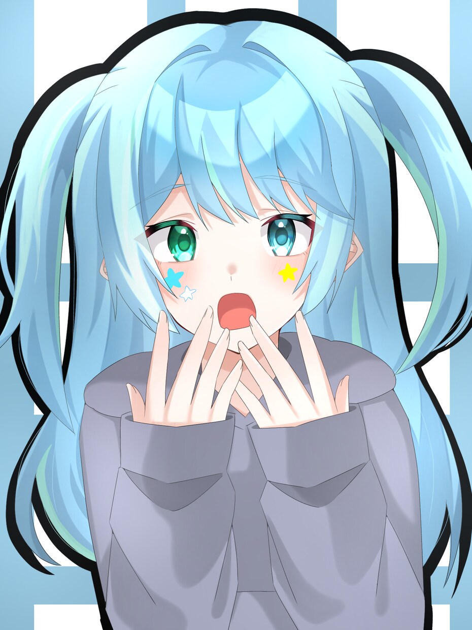 透明感を意識したイラスト制作いたします アイコン/ミニキャラ/1枚絵/立ち絵/サムネ/グッズ etc イメージ2