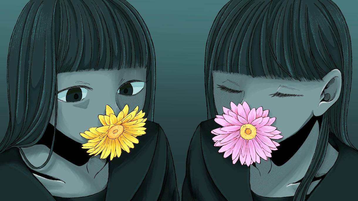 MVイラストやアイコンなどオリジナルの絵を描きます 可愛い系、カッコイイ系、不気味系など色々な絵柄で描きます。 イメージ3