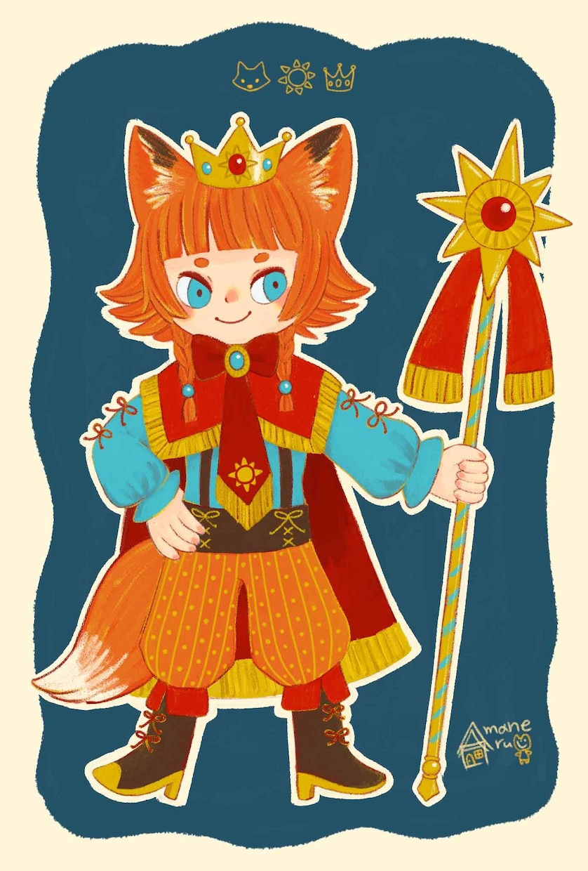 絵本風の可愛い男の子・女の子イラスト描きます メルヘンで可愛いキャラクターイラスト イメージ3