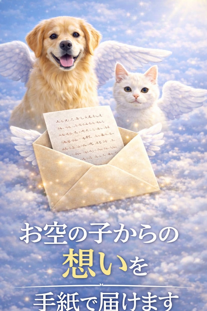 お空の子からの想いを手紙で届けます 旅立ったペットの今の気持ちをお伝えします イメージ1