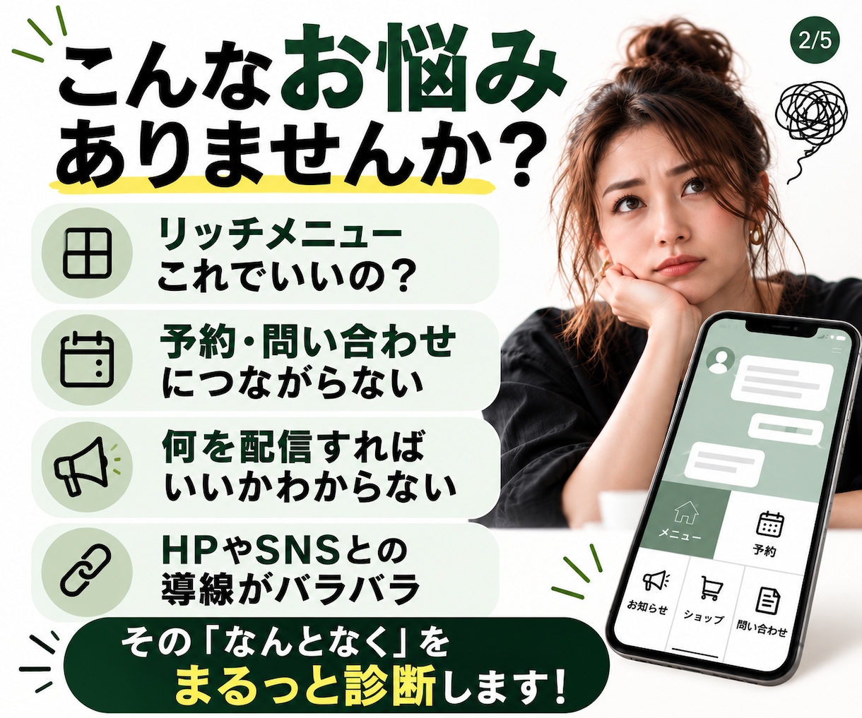 公式LINEの導線・活用方法を診断します 作っただけの公式LINEを事業目線で改善提案 イメージ2