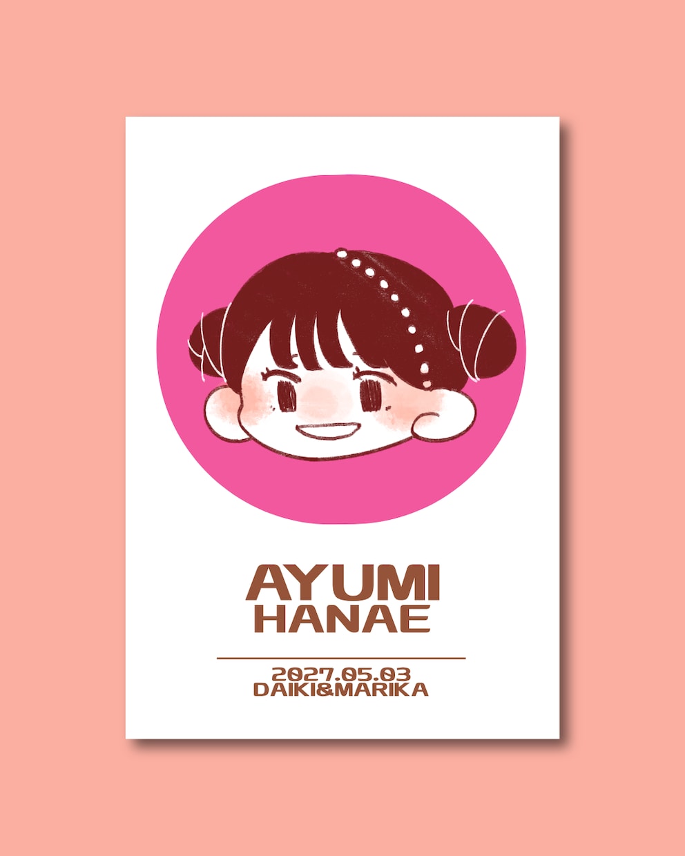 ゆるふわ笑顔の似顔絵席札・エスコートカード作ります ゲストが思わず笑顔に♡世界にひとつだけのウェディングアイテム イメージ10
