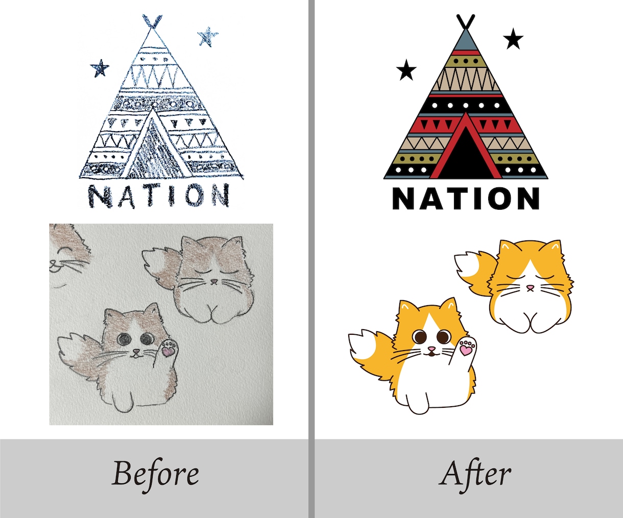 画像や手書きイラストやロゴなどAiデータ化します データ作成のお手伝いをさせて頂きます! イメージ2