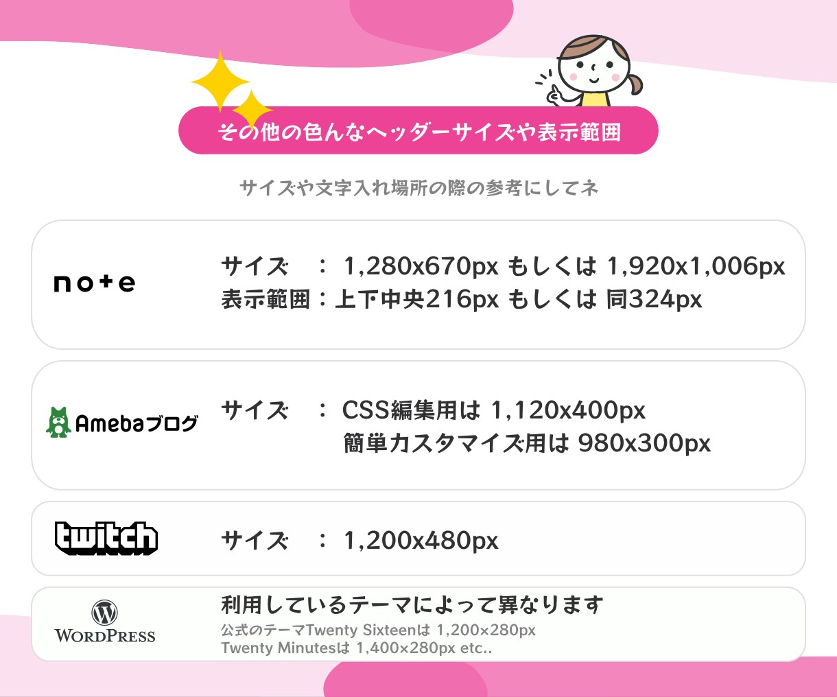 1,000円で3枚！チョー簡単ヘッダー作成します 予算をかけずに複数のヘッダーをお探しの方にオススメ！ イメージ5