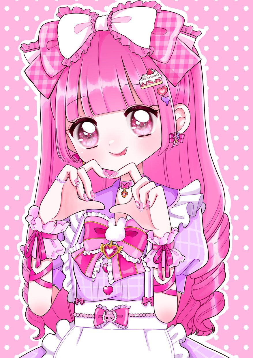 かわいいイラスト描きます 女の子の大好きが詰まったイラスト描きます。 イメージ1