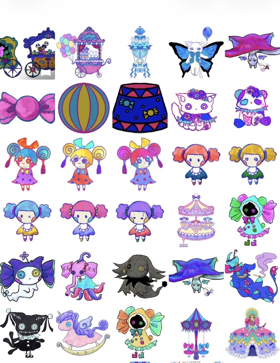 LINEスタンプつくります ふわふわ系/動物/量産型/地雷系 得意！ 絵柄希望聞きます イメージ4