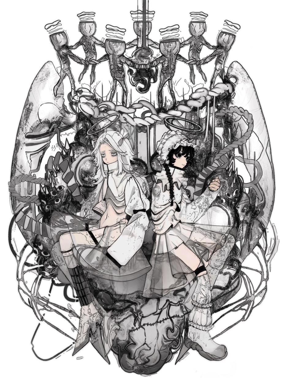 雰囲気のあるイラスト制作いたします 暗めで儚い雰囲気の作品を作ります。 イメージ9