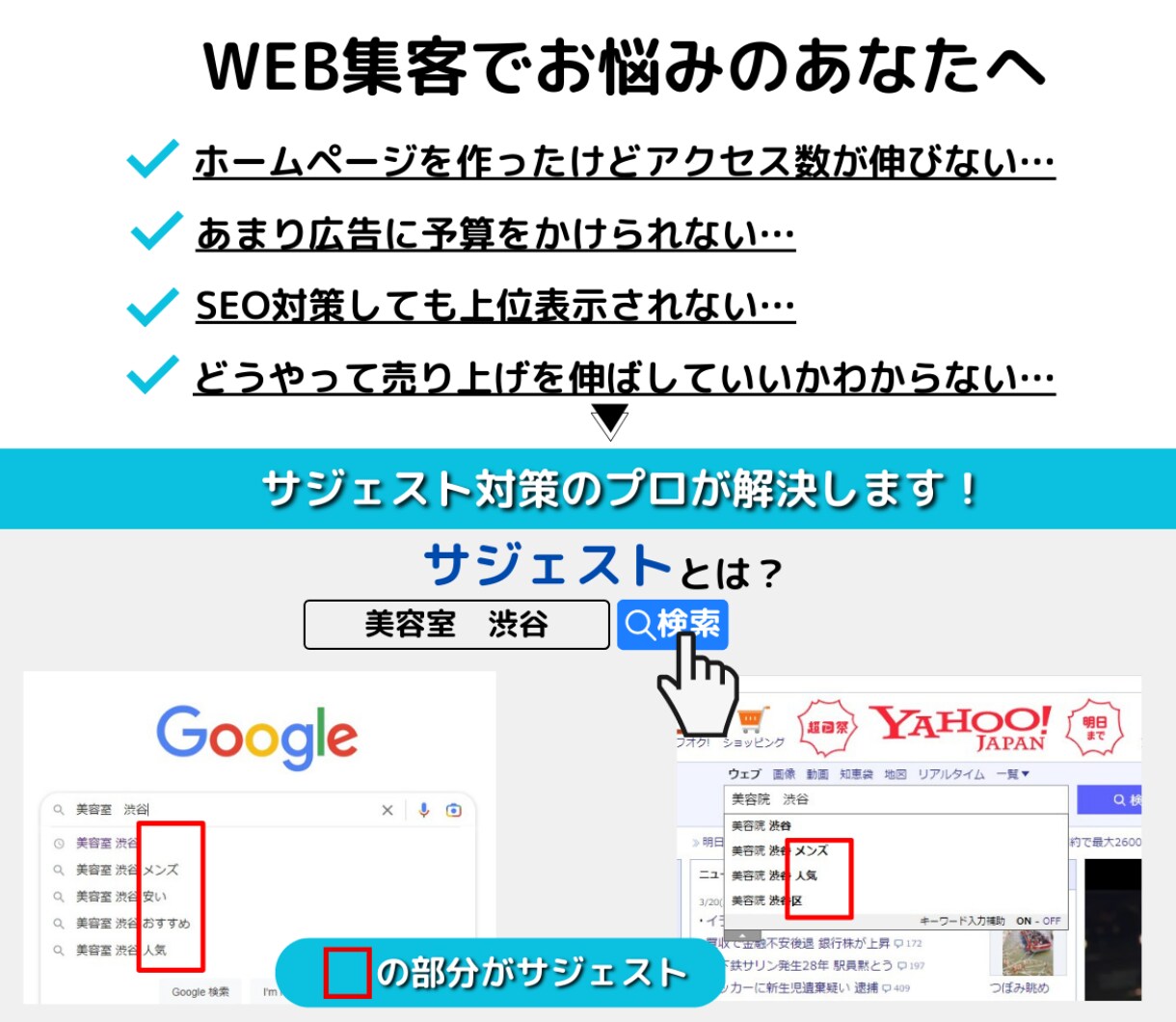 ZoZotownの検索窓に店舗名や商品を表示します SEO対策はもう古い？集客できるネットショップにしませんか？ イメージ3