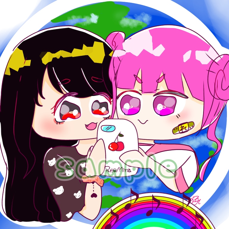 ポップでかわいいSNS用アイコン描きます あなただけのアイコンお作りします イメージ3