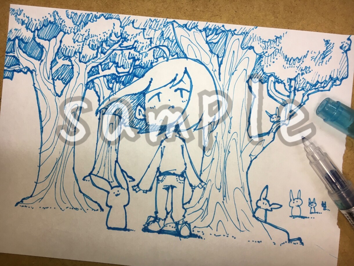 含みを持ったかわいい絵を描きます 世の中を納得しない感情を描き出します。 イメージ9