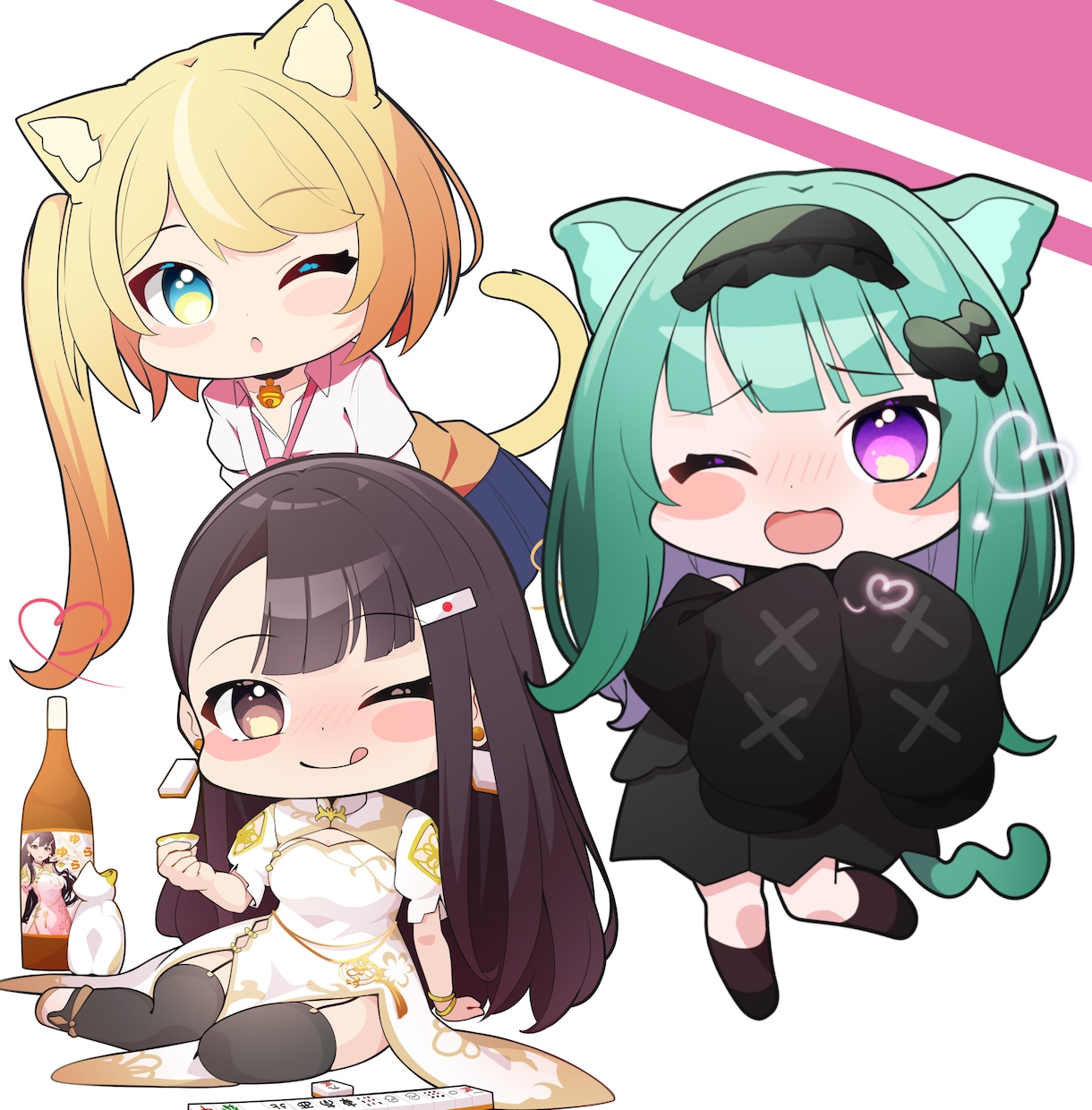 まるまる可愛い！　デフォルメイラスト描きます 商用利用、二次利用、PSD納品、高画質納品、修正、全部無料！ イメージ1