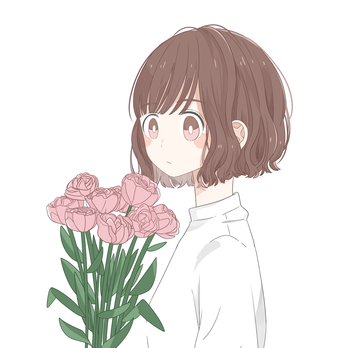 シンプルだけど可愛いイラスト描きます SNSで目に止まるあなただけのアイコンにしませんか？ イメージ2