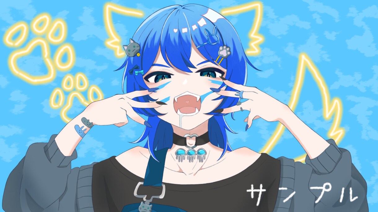 歌い手、配信者様向けのイラスト描きます 歌い手、Vtuber様のサムネイルイラストなどを描きます！ イメージ1