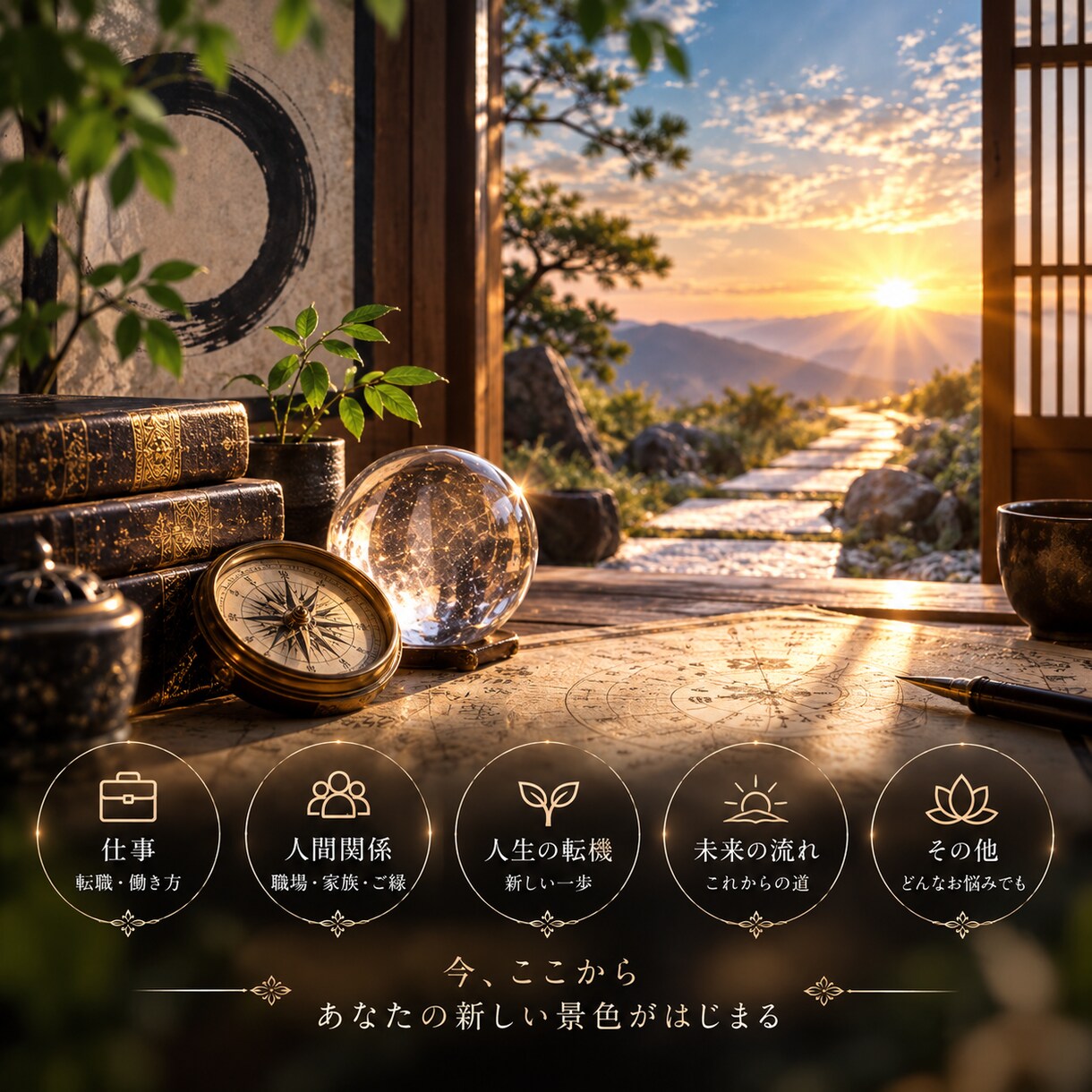 人生の迷いやお悩みを電話で総合的に占います 迷ったときこそ、心に光をさします イメージ1