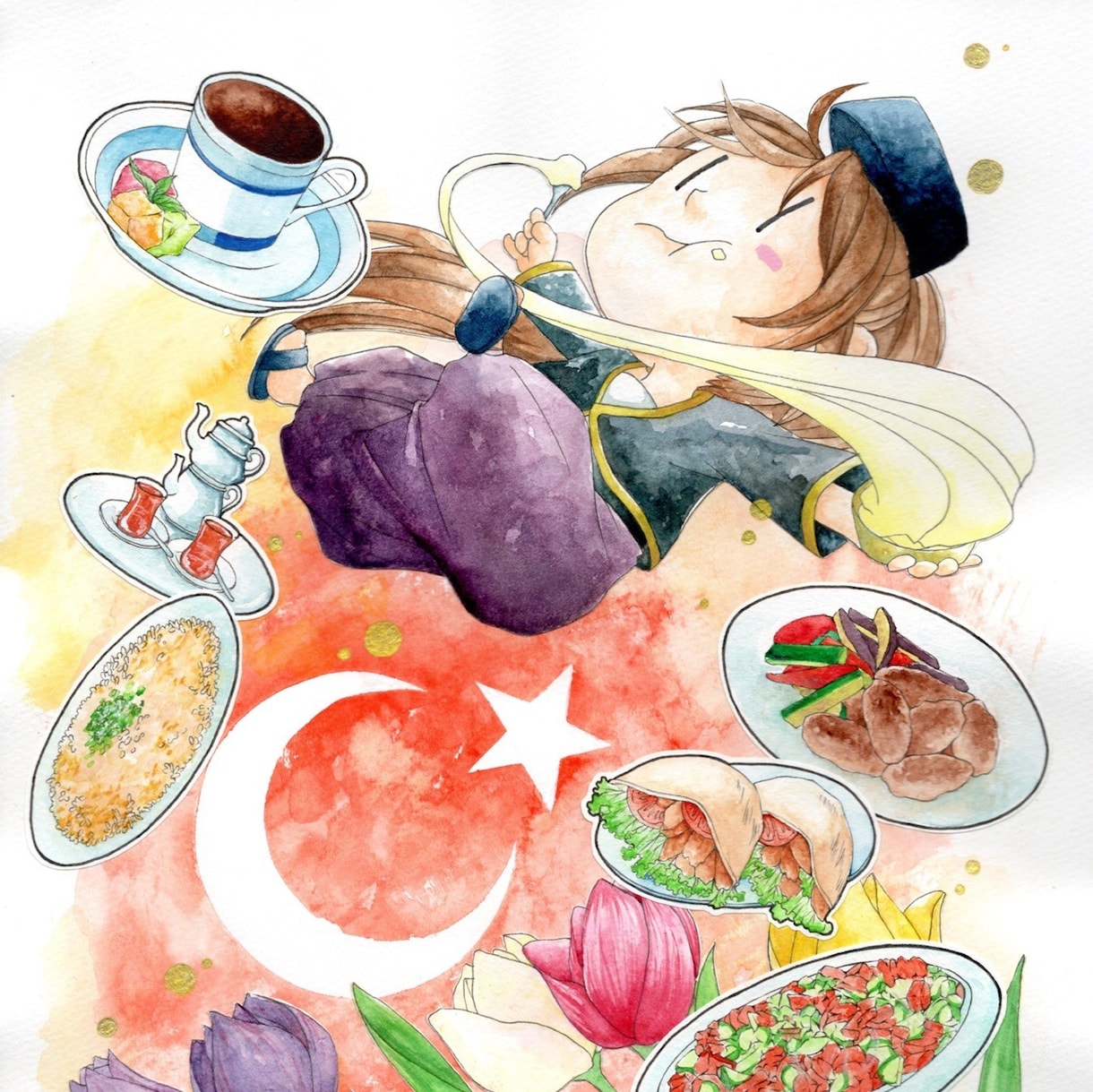 アナログでカラーイラストを描きます 時には手描きの温かさもいかがですか？ イメージ10