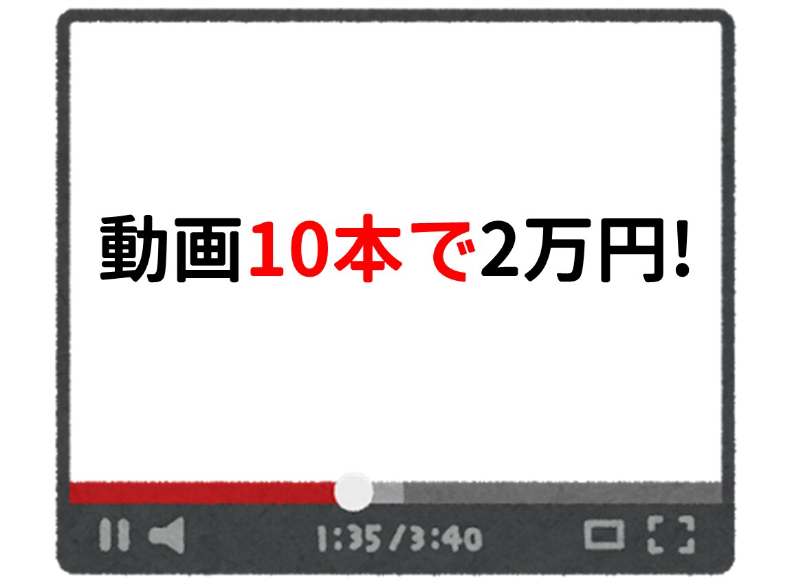 簡単なWeb動画を、10本作ります 1本、2000円！簡単な宣伝動画をたくさん欲しいあなたに！ イメージ1