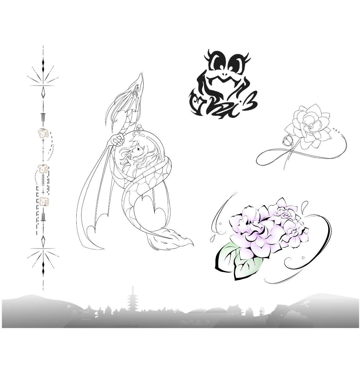 タトゥーデザイン・グッズやアイコンイラスト描きます ＊自分だけの特別なデザインはいかがですか？？＊ イメージ5