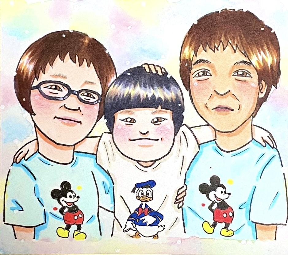 贈り物などにピッタリなポップで明るい似顔絵描きます あなたの大切な1枚を描かせて下さい(*´∀｀*) イメージ5